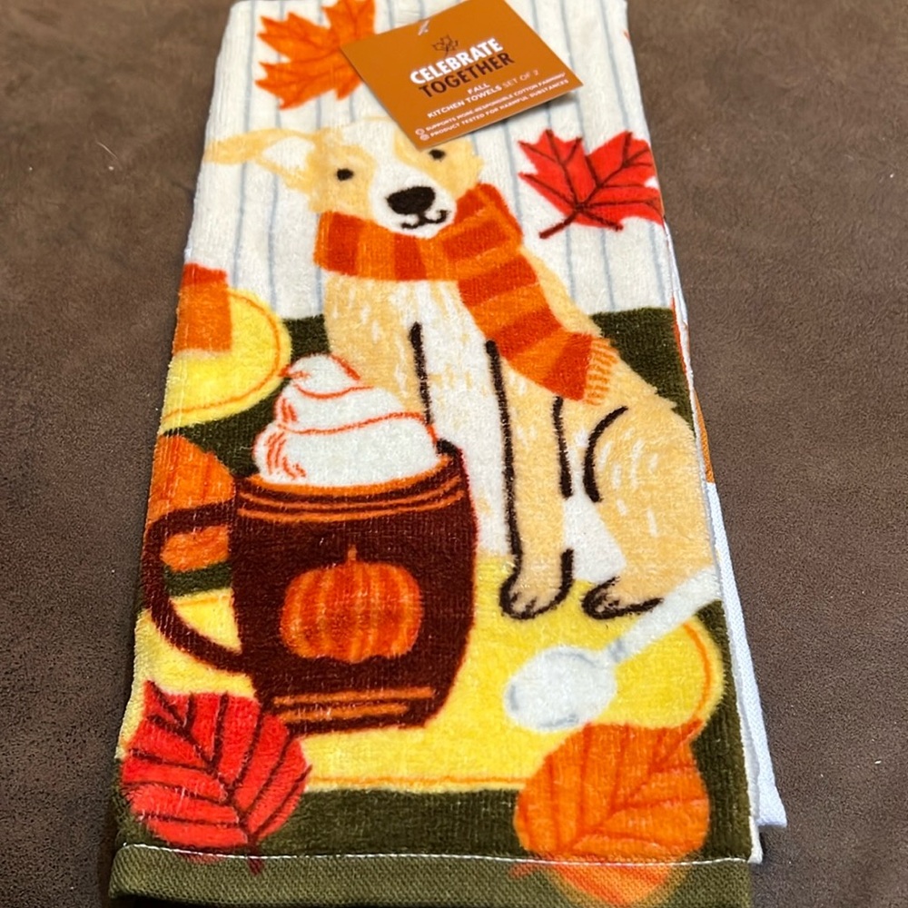 NWT Celebrate Together Fall Kitchen Towels